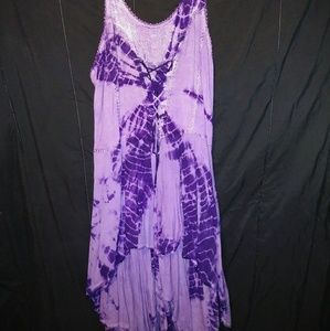 Tie dye flowy dress